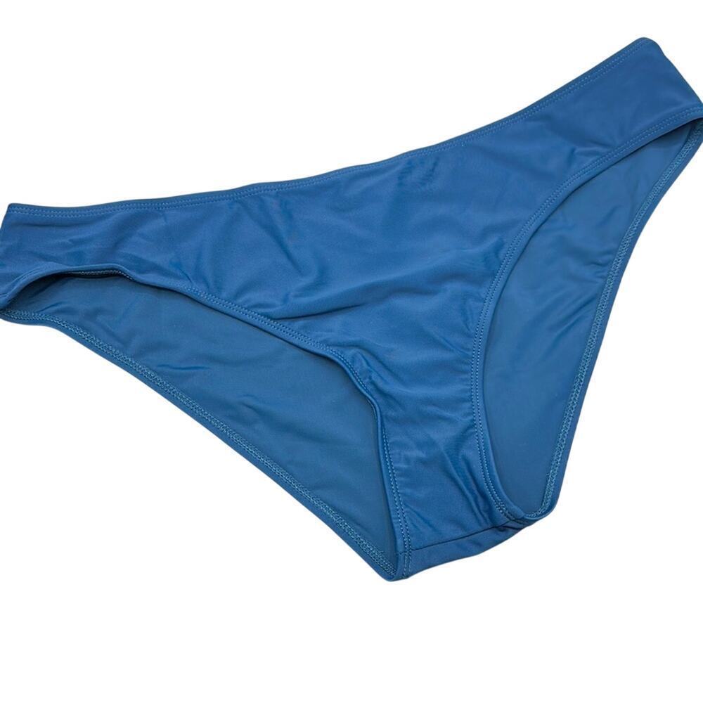 CUPSHE Women's Solid Blue Medium Coverage Bikini Bottoms Size XL NWT